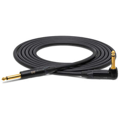 Hosa CGK-010R Edge Straight to Right Angle Instrument Cable - 10 Foot - 1