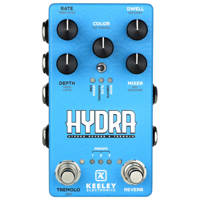 Keeley Hydra Stereo Reverb & Tremolo Pedal - 1