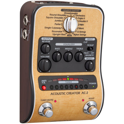 Zoom AC-2 Acoustic Creator Pedal With Sound Modeling / DI Pedal - 2