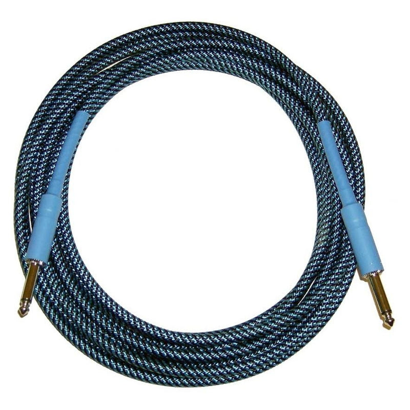 CBI BR-10 Braided Straight to Straight Instrument Cable - 10 Foot - Blue