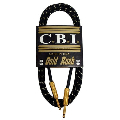 CBI GR-10 Gold Rush Series Straight to Straight Instrument Cable - 10 Foot