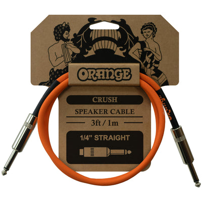 Orange Crush 1/4 Inch to 1/4 Inch Speaker Cable - 3 Foot - 1