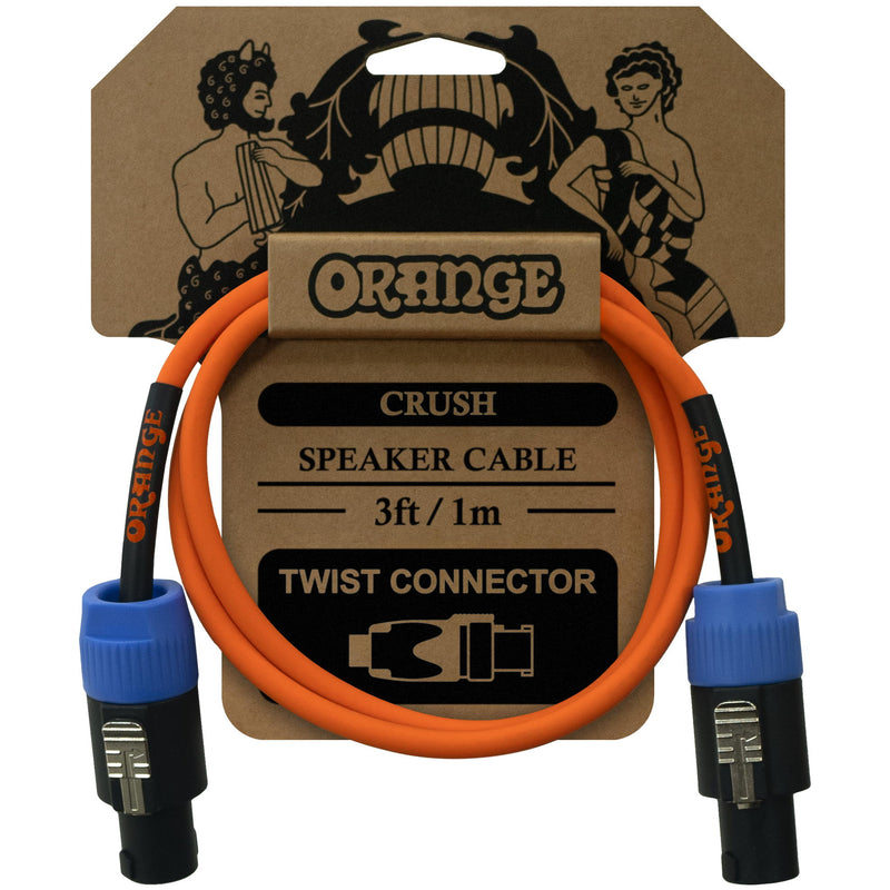 Orange Crush Speakon/Speakon Speaker Cable - 3 Foot - 1