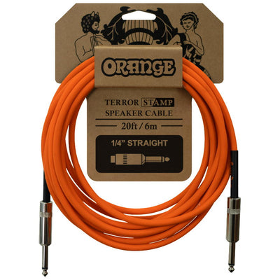 Orange Terror Stamp Speaker Cable - 20 Foot - 1