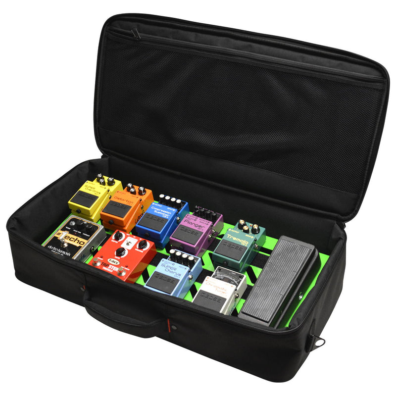 Gator Large Aluminum Series Pedalboard with Carry Bag - Green - 7
