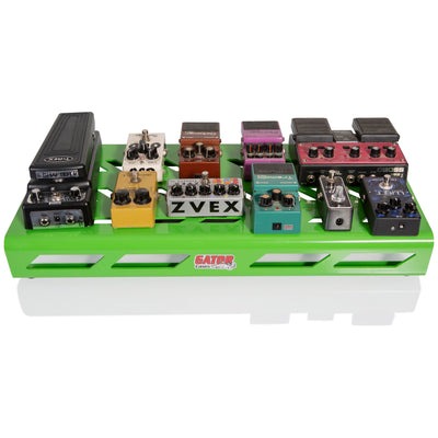 Gator Large Aluminum Series Pedalboard with Carry Bag - Green - 10