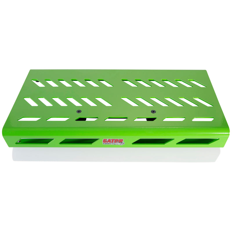 Gator Large Aluminum Series Pedalboard with Carry Bag - Green - 12