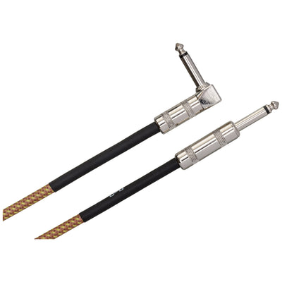 Hosa GTR-518R Tweed Straight to Right Angle Instrument Cable - 18 Foot - 2