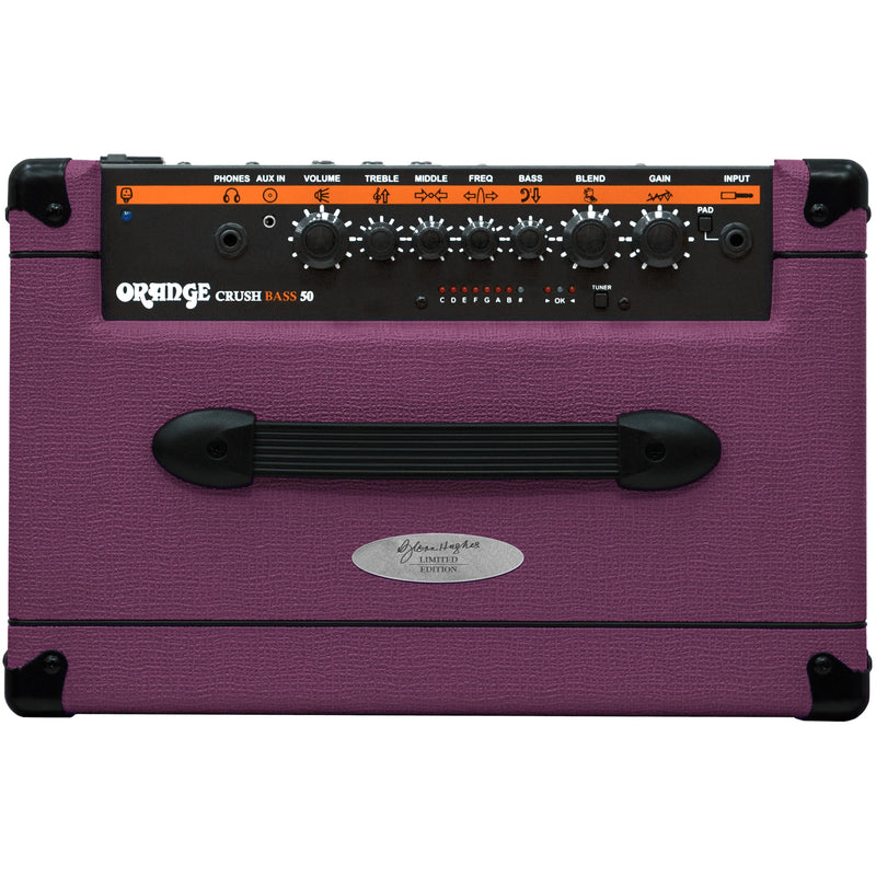 Orange Crush Bass 50 Bass Combo Amp - Glenn Hughes Signature Purple - 7