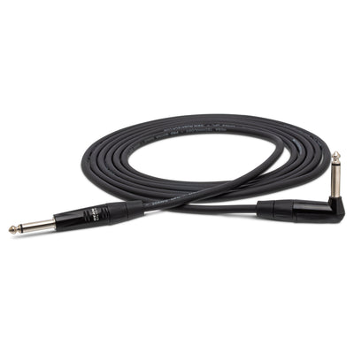 Hosa HGTR-005R Pro Instrument Straight to Right Angle Cable - 5 Foot - 1