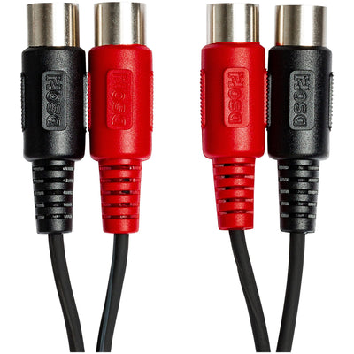Hosa MID-203 Dual 5-Pin MIDI Cable - 3 Meter - 2