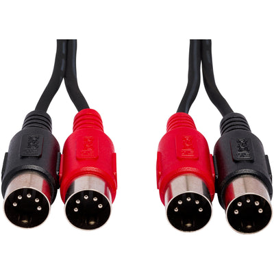 Hosa MID-203 Dual 5-Pin MIDI Cable - 3 Meter - 4