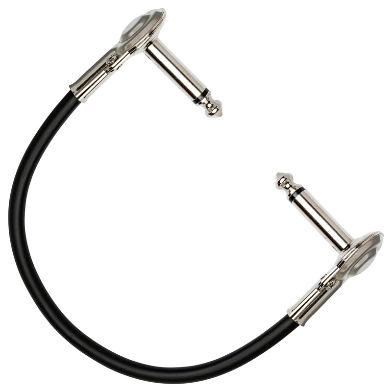 Hosa IRG-6005 Low Profile Right Angle to Right Angle Instrument Patch Cable - 6 Inch - 2