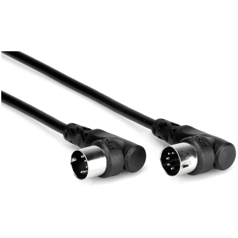Hosa MID-310RR Dual 5-Pin Right Angle to Right Angle MIDI Cable - 10 Foot - 2