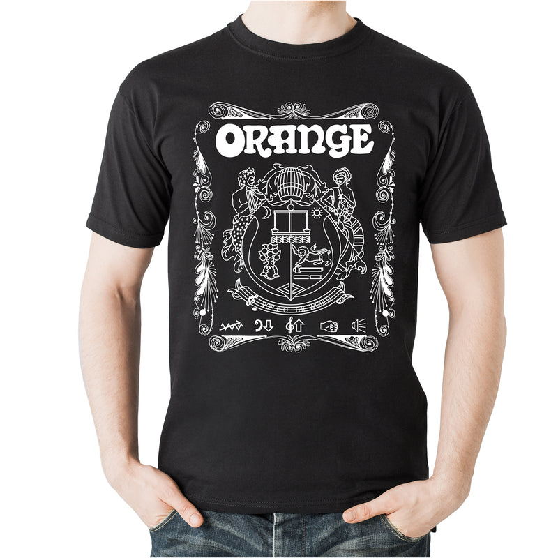 Orange Crest Logo Black T-Shirt - Small - 1
