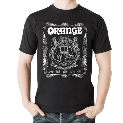 Orange Crest Logo Black T-Shirt - X-Large - 1