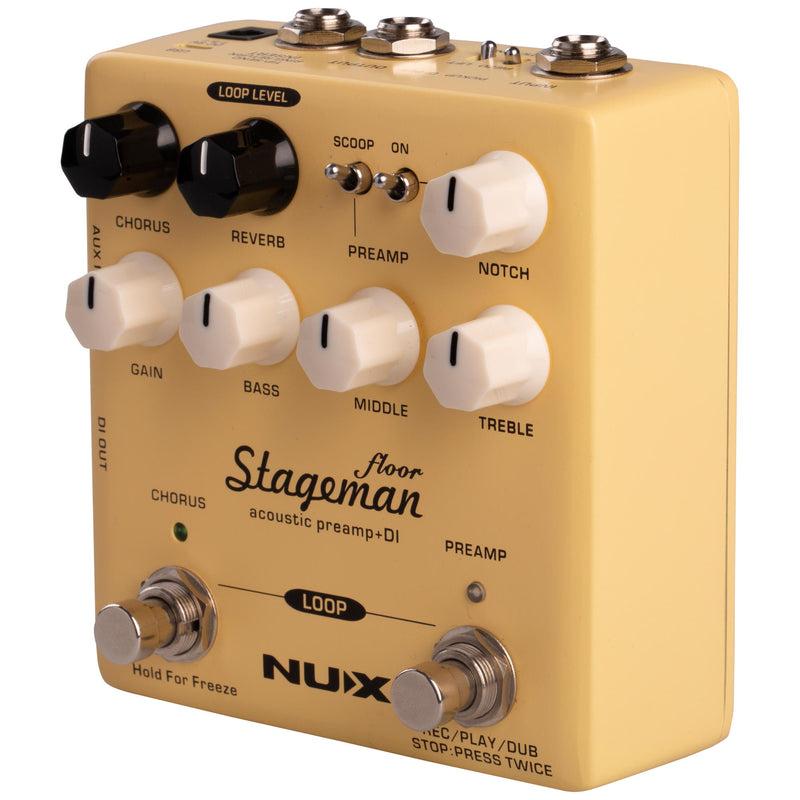 NUX Stageman Floor Acoustic Preamp Pedal - 3
