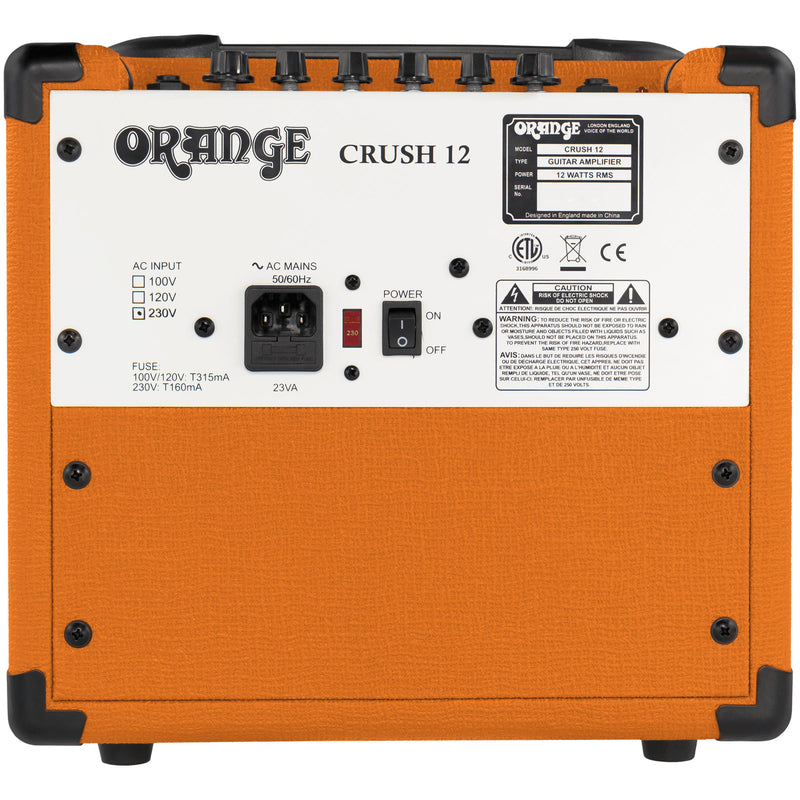 Orange Crush 12 Guitar Combo Amp - Orange - 5