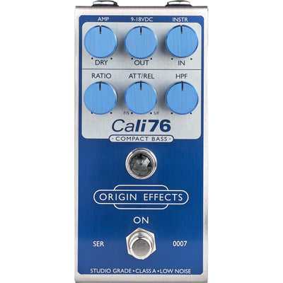 Origin Effects Cali76 Compact Bass Compressor Pedal, Super Vintage Blue - 1