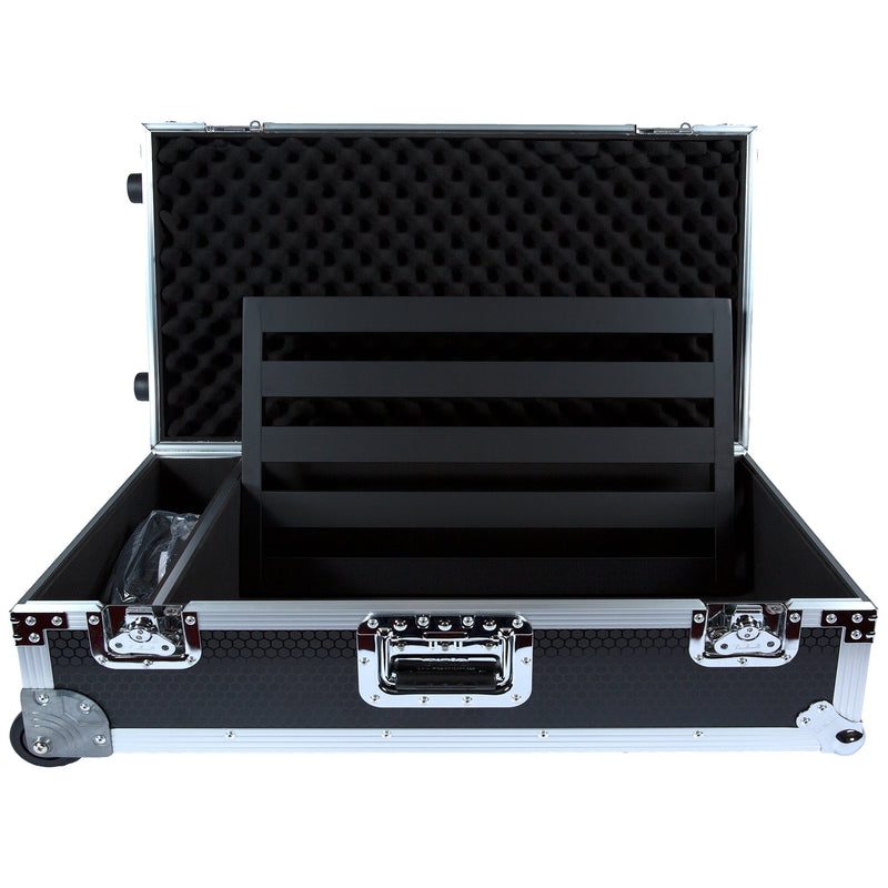 Pedaltrain Classic 3 Pedalboard with Wheeled Black Honeycomb Tour Case - 7