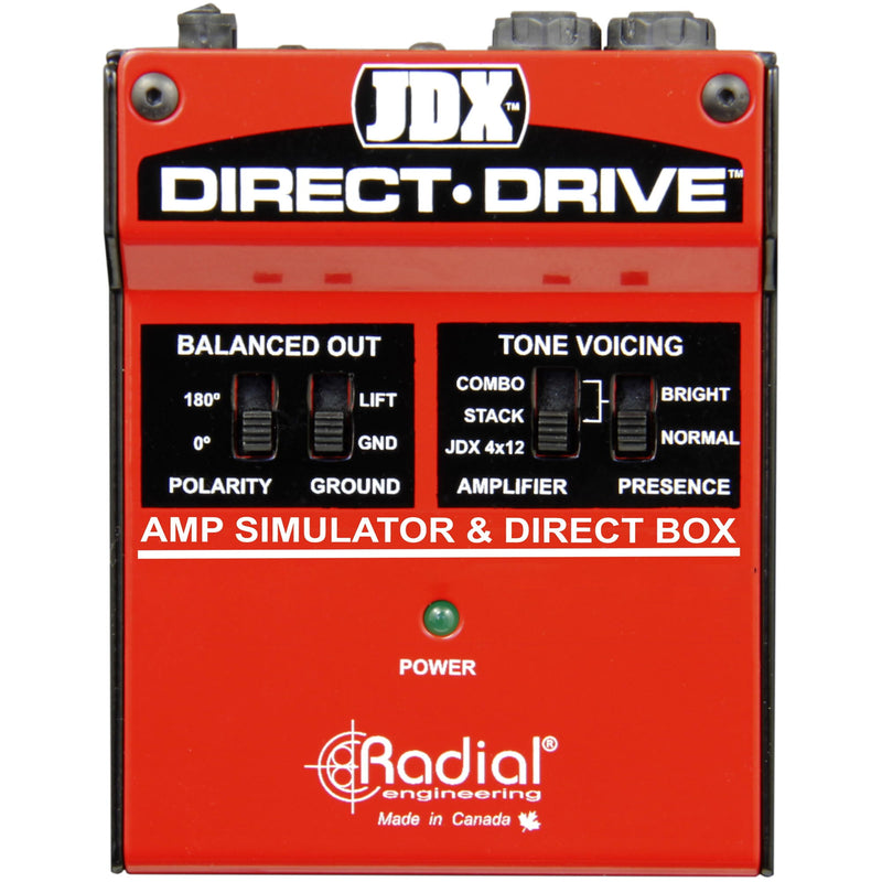 Radial JDX Direct-Drive Amp Simulator & Direct Box - 1