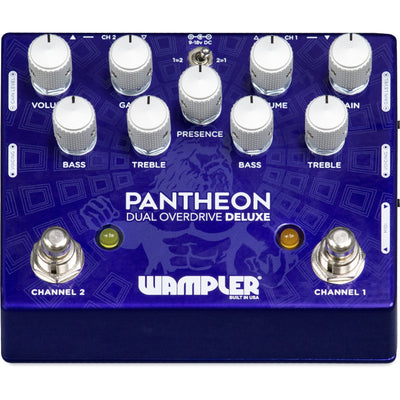 Wampler Dual Pantheon Overdrive Deluxe Pedal Angle Top