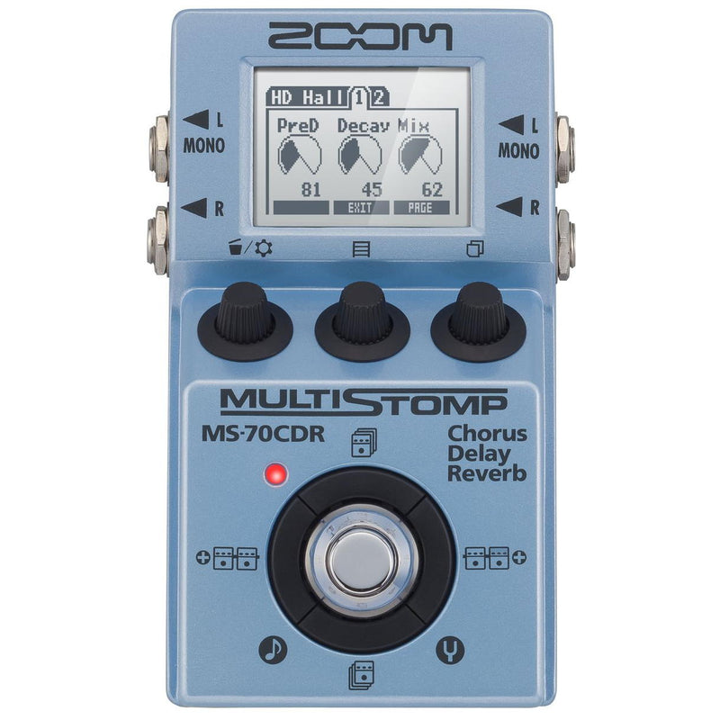 Zoom MS-70CDR Guitar MultiStomp Chorus / Delay / Reverb Pedal - 1