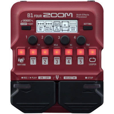 Zoom B1 FOUR Bass Multi-Effects Processor - 1