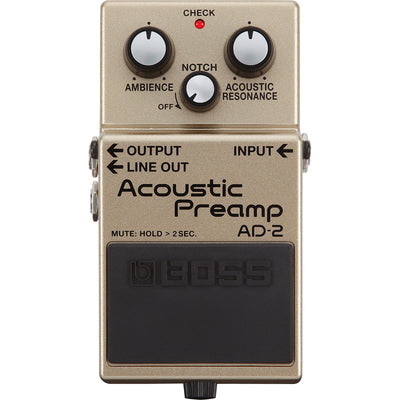 Boss AD-2 Acoustic Preamp Effect Pedal - 1