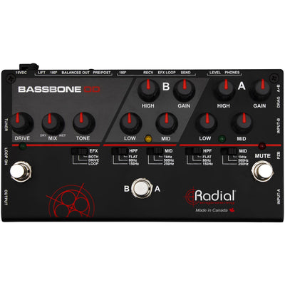 Radial Bassbone OD Bass Preamp & Overdrive Pedal - 1