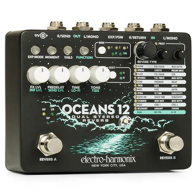 Electro-Harmonix Oceans 12 Dual Stereo Reverb Pedal - 1